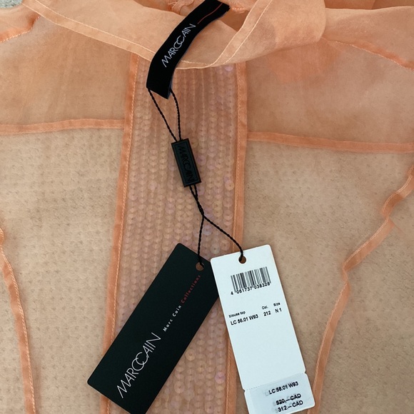 🎊HP🎊MarcCain silk organza shell top - Picture 13 of 17